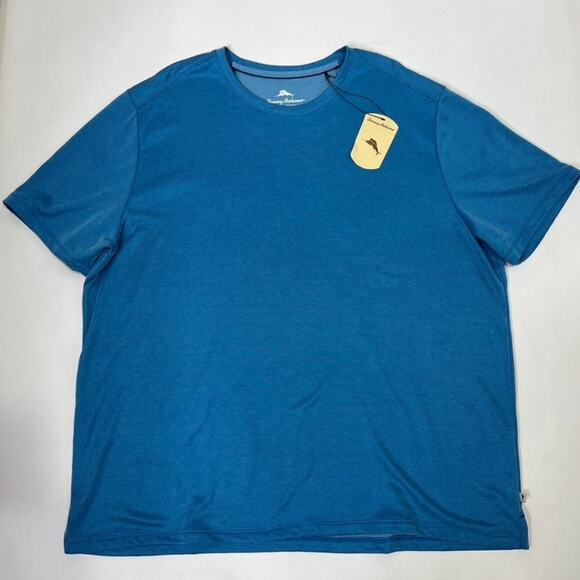 Tommy Bahama Men's XXXL TG Blue Performance Wicking UPF30 Beach Poly T-Shir - Picture 2 of 7